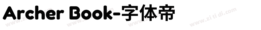Archer Book字体转换